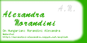 alexandra morandini business card